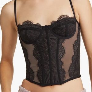 Urban outfitters corset top black